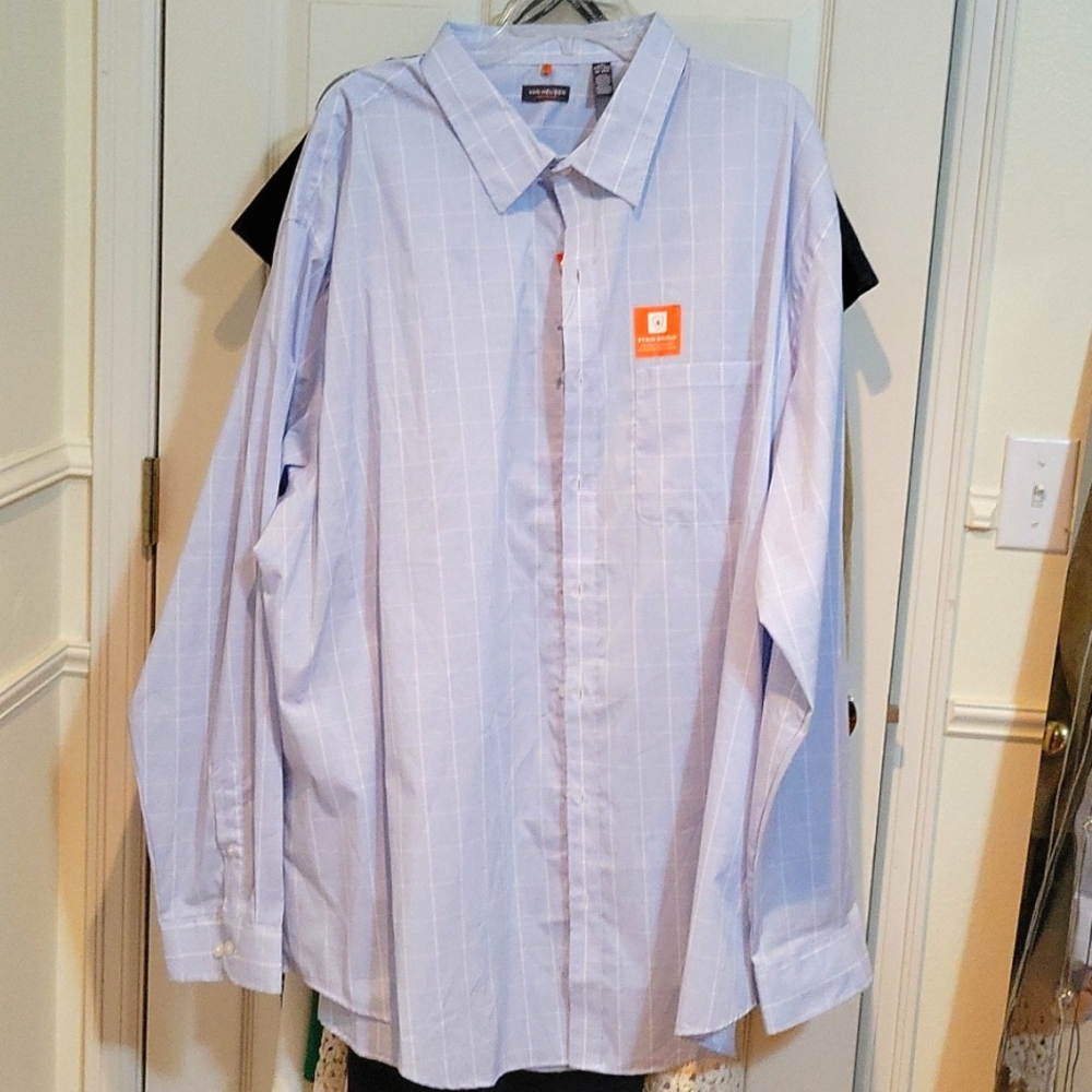 NWT Van Heusen Traveler 2Xl 19- 19 1/2 stretch stain shield